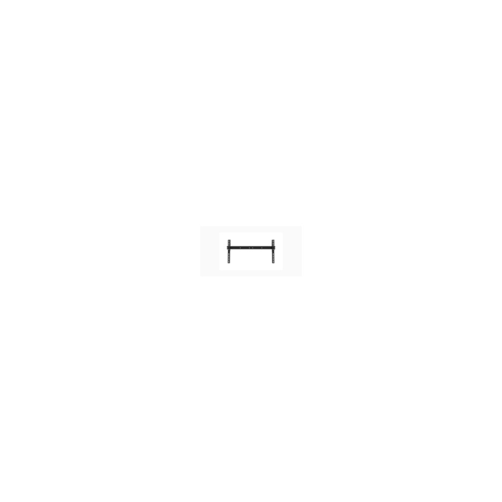 Black TV mount designed for 55-inch screens, featuring a sturdy metal construction with adjustable brackets for secure attachment and optimal viewing angles.