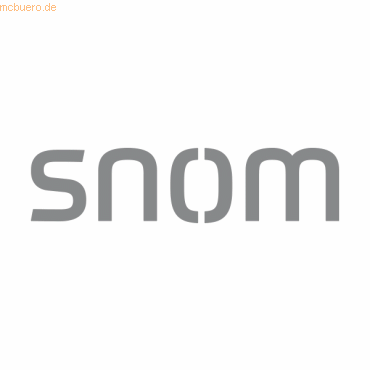 Snom PA1 VoIP paging amplifier in sleek gray with a modern design, featuring a clear logo and connectable headset options for effective communication.