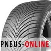 Kumho Solus 4S HA32 tire with V-shaped tread pattern and black sidewall, mounted on a silver alloy wheel.