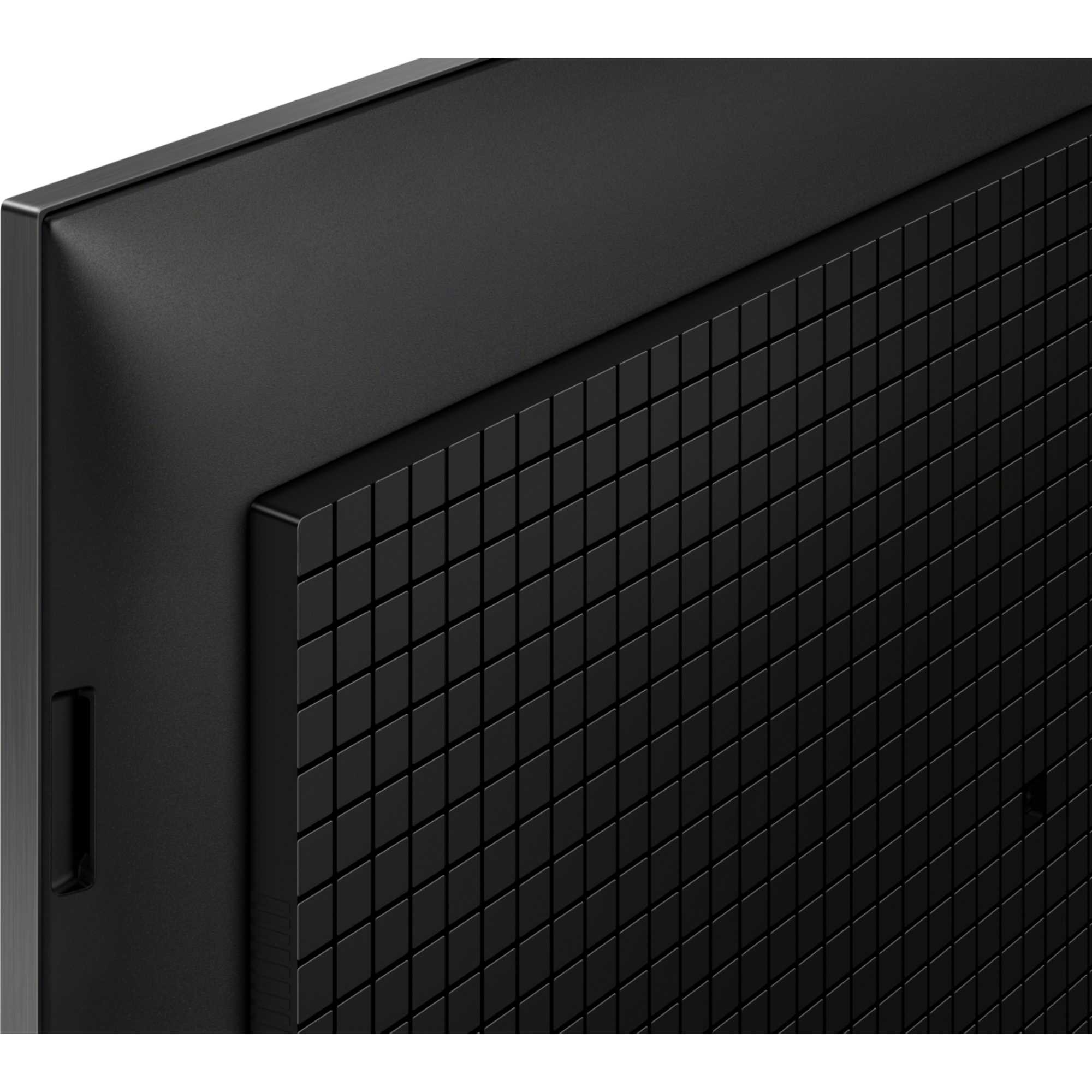 Sony K98XR55BP 98-inch 4K Ultra HD HDR Smart Bravia TV featuring a sleek black design with a textured grid pattern on the back, emphasizing its modern aesthetic and premium build quality.