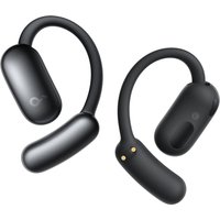Black Anker Soundcore Aerofit 2 wireless ear-hook headphones with sleek design and ergonomic ear loops.