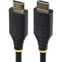 Black StarTech.com HDMI 2.1 cable, 3m length, gold-plated connectors, flexible TPE jacket, supports 8K/4K resolution.