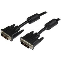 Black 3m DVI-D Single Link Cable with dual male connectors and ribbed grips by StarTech.com