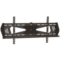 Black StarTech.com low-profile fixed TV wall mount with adjustable brackets and integrated spirit level.