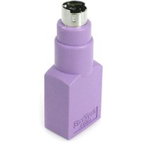 Purple StarTech.com USB to PS/2 adapter with a rectangular base and a round metal connector.