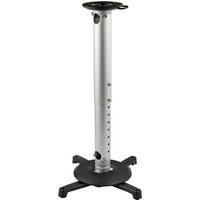 Silver StarTech.com ceiling projector mount with adjustable height and black base.