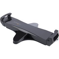 Black StarTech.com VESA mount adapter for tablets, adjustable arms, sleek design, fits 7.9 to 12.5 inches, holds up to 2kg.