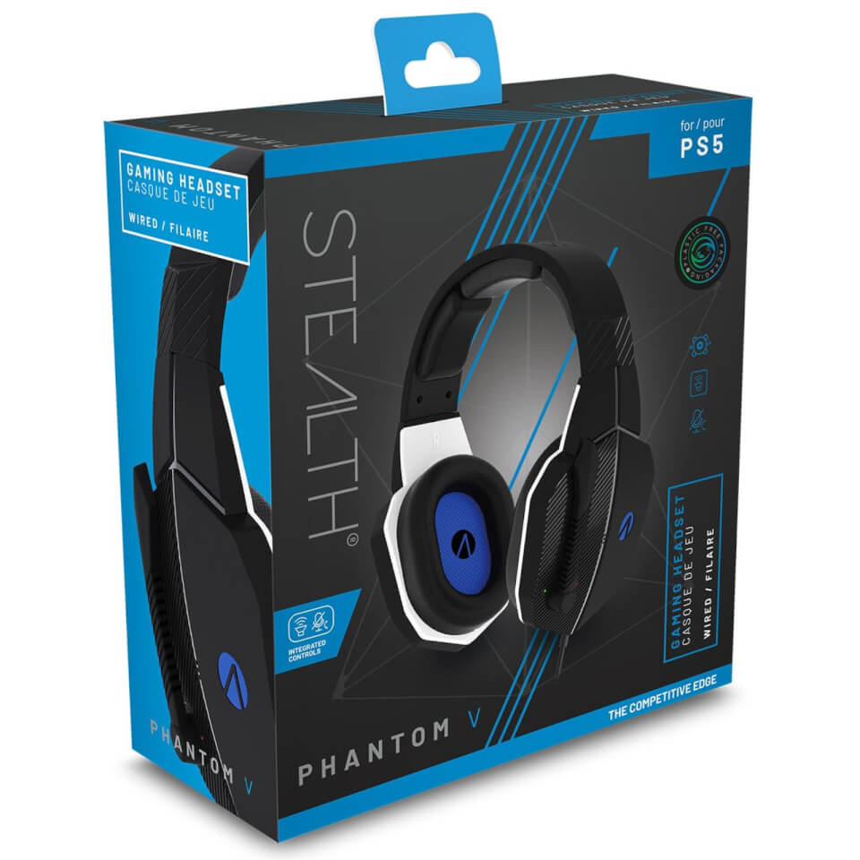 Stealth Phantom V Premium Stereo Gaming Headset - Black and Blue - image 2