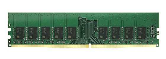 16 GB DDR4 memory module with a green PCB, featuring 288 pins and multiple black memory chips arranged in two rows, designed for enhanced performance in compatible devices.