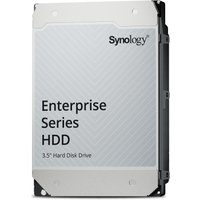 Synology HAT5300 20TB internal hard drive, silver casing, 3.5-inch, with Synology logo and "Enterprise Series HDD" text.