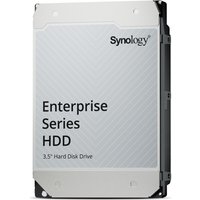Synology 24TB internal hard drive, silver casing, 3.5-inch, labeled "Enterprise Series HDD" with black side panel.