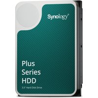 Synology 6TB NAS HDD with green label, white corner design, and "Plus Series HDD" text on 3.5-inch SATA drive.