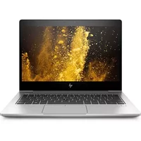 Silver HP EliteBook 830 G5 laptop, 13.3" screen, Intel Core i5, UK keyboard, Windows 10 Pro.