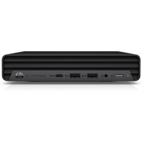 Black HP EliteDesk 800 G6 desktop with horizontal vents, front USB ports, headphone jack, and power button.