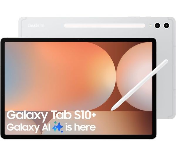 Samsung Samsung Galaxy Tab S10+ 12.4" AMOLED Tablet Dimensity 12GB 512GB Silver | Size: 12 Inches and Above