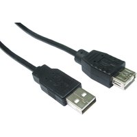 Black Target USB 2.0 cable, 1.8 meters, with USB A connectors on both ends.