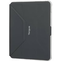 Targus Pro-Tek 10.9" folio case, black with geometric design, transparent edges, for tablets.