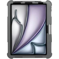Grey and transparent Targus tablet case for 11" devices, featuring a rugged bumper design.