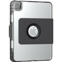 Black Targus THZ985GL folio tablet case with rotating stand, transparent back, and camera cutout for 11-inch tablets.