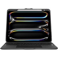 Black Targus VersaVu Nordic Bluetooth keyboard case with sleek design and integrated stand for tablets.