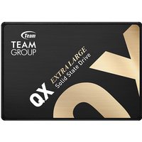 Black Team Group QX solid state drive with gold lettering and 512 GB capacity in a 2.5-inch form factor.
