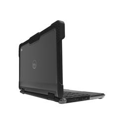 Protective hard shell case in black for Dell 3100/3110, featuring a rugged design with reinforced corners and textured grip for enhanced durability and protection.