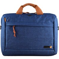 Blue Techair TAN1211 shoulder bag with brown handles, front zipper pocket, and Tech air logo.