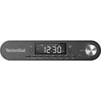 Anthracite TechniSat VIOLA Kitchen radio with digital display, silver control knob, and preset buttons.