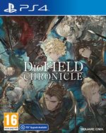 The DioField Chronicle for PlayStation 4 features a colorful, illustrated cover with characters in a fantasy setting, showcasing intricate details and a dark, dramatic background.