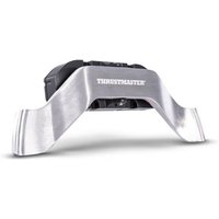 Thrustmaster T-Chrono, sleek silver metal frame with black accents and central digital display.