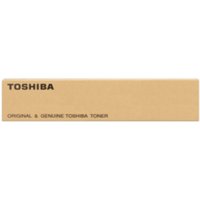 Beige Toshiba toner box with black text, labeled "Original & Genuine Toshiba Toner" for Toshiba E series.