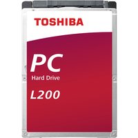Toshiba L200 1TB internal hard drive, red and white label, 5400 RPM, 128MB cache, 2.5-inch size.