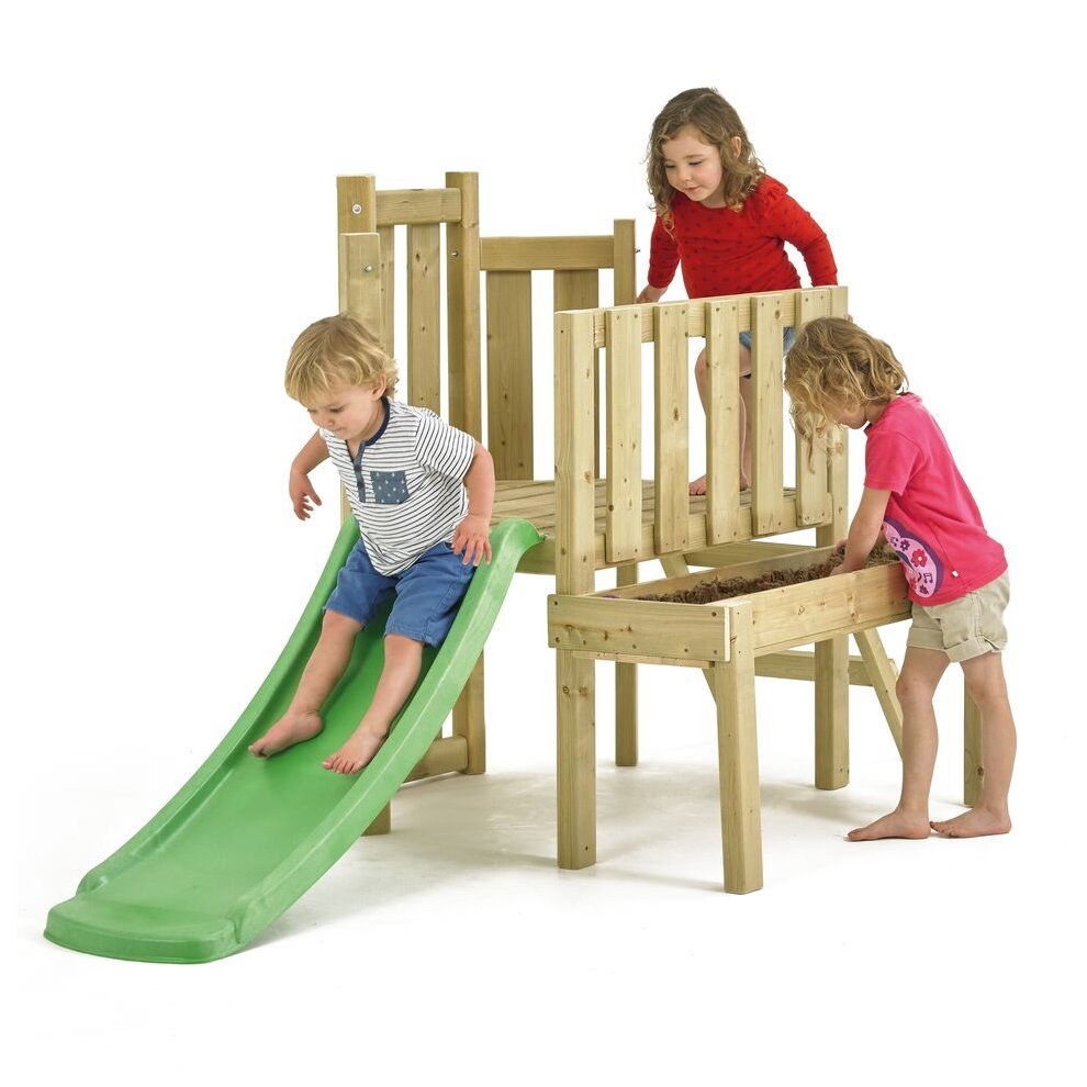 TP Forest Wooden Climbing Frame with Slide and Sandpit - image 2