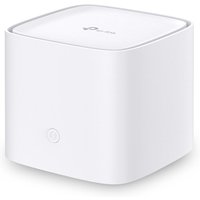 White TP-Link AC1200 mesh WiFi system with rounded edges, subtle logo on top, and small LED indicator on front.