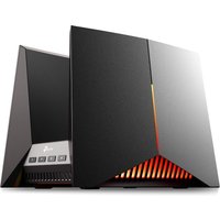 Black TP-Link Archer BE19000 Tri-Band Wi-Fi 7 Gaming Router with angular design and glowing orange accents.