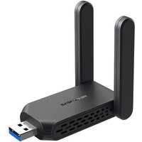 Black TP-Link MA32H network card with dual antennas and USB connector, compact design for 867 Mbit/s WLAN.