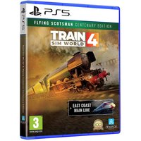 PS5 game case, Train Sim World 4 Centenary Edition, features a train on a dynamic landscape cover.