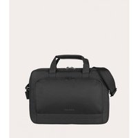 Black Tucano STAR messenger case with two compartments, fits 13"-14" laptops, features handles and shoulder strap.