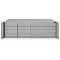 Grey Ubiquiti 3U enterprise network video recorder with multiple front panel slots and sleek metallic finish