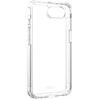 Transparent Urban Armor Gear phone case with reinforced corners and textured sides for 6.1-inch devices.