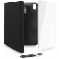 Black iPad case with stylus and clear screen protector, designed for iPad 10.9" Gen10 by Urban Factory.