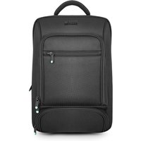 Black Urban Factory Mixee laptop backpack with front zippered pockets and padded handle.