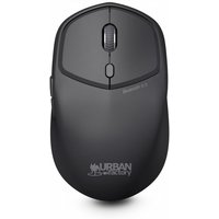 Black Urban Factory Bluetooth 5.0 mouse, 1600DPI, ambidextrous design with scroll wheel and sleek matte finish.