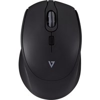 Black V7 MW350 Wireless Pro Silent Mouse with ergonomic design, scroll wheel, and sleek matte finish.