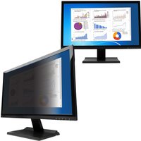 V7 ScreenSentry 32" Privacy Filter, black, for widescreen monitors, reduces screen visibility from side angles, 16:9 ratio.