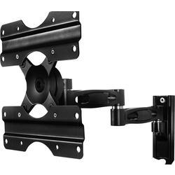 Ventry Range Tilt and Swivel Double Arm TV Wall Mount in black, designed for screens up to 42", featuring adjustable arms and a sturdy metal construction.
