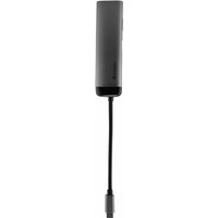 Black Verbatim laptop dock with USB 3.2 Gen 1, slim rectangular design, attached cable with USB connector.