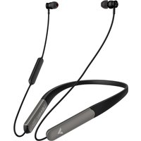 Black Verbatim TruSound Pro neckband earbuds with flexible band, in-line controls, and sleek metallic accents.