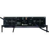 Black Vertiv MP2-220L Power Distribution Unit (PDU) featuring four AC outlets, a power switch, and a 2U rack-mountable design.