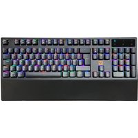 Black VIDA MECHA RGB mechanical gaming keyboard, USB, QWERTY UK layout, multicolor backlit keys.